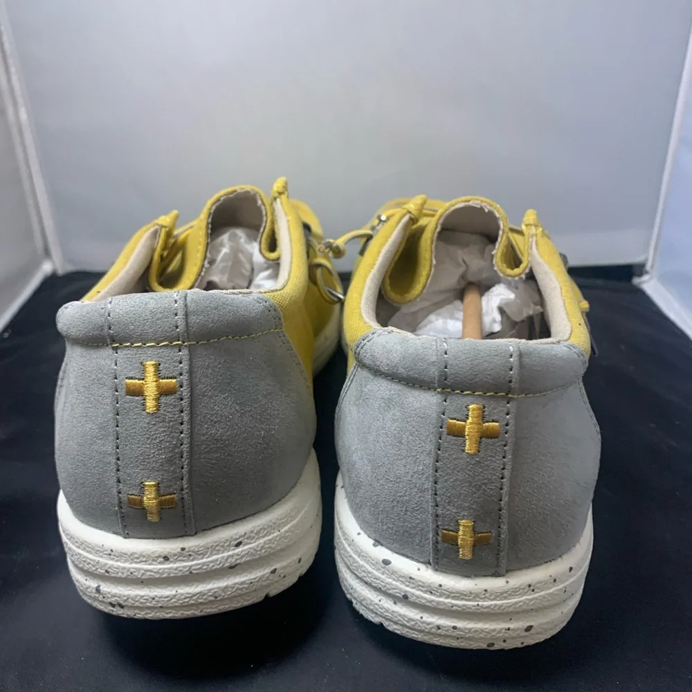 Sun + Stone Brian Yellow Canvas‎ Shoes Men’s Size 10 New in Box